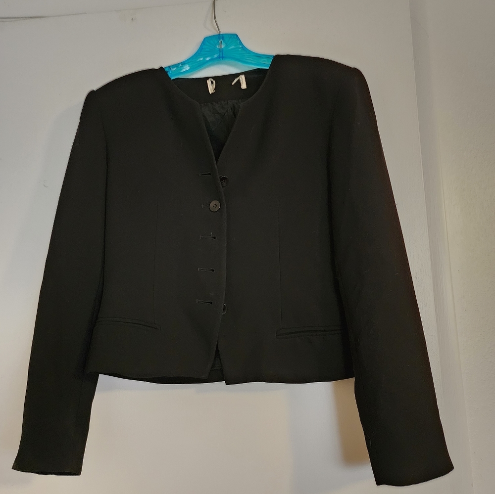 Black Short Cut Blazer